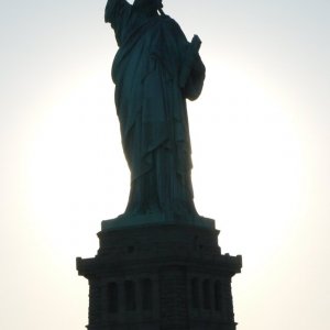 Statue of Liberty taken at dusk