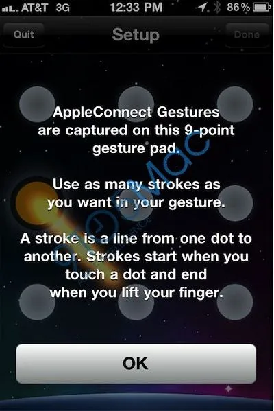 gesture lock screen