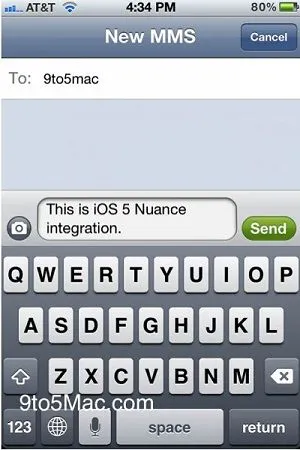 speech to text iOS 5